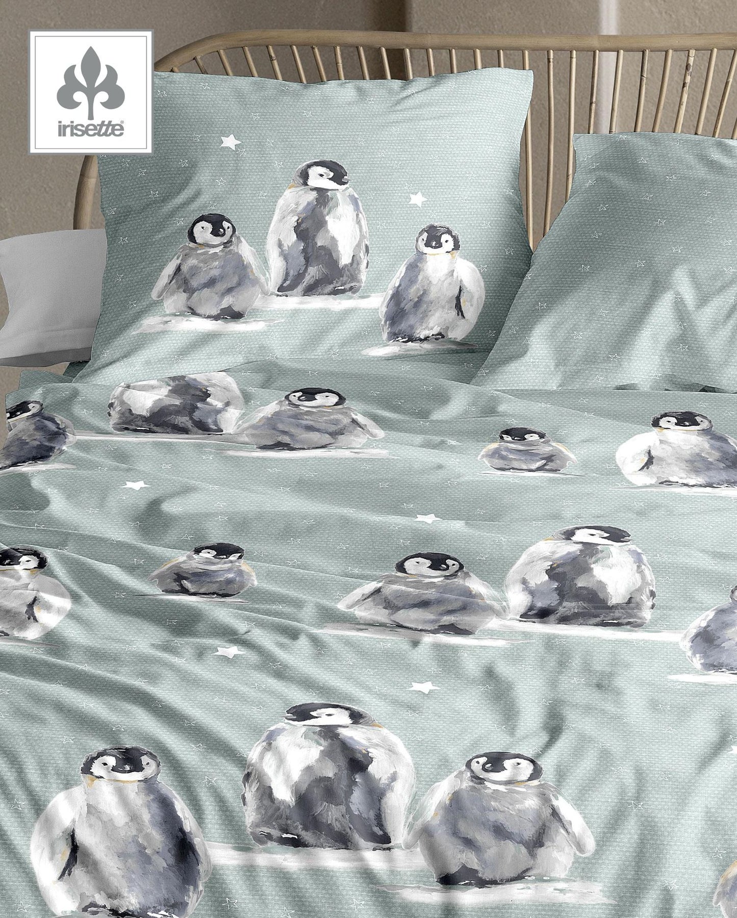 Fine flannel bed linen Irisette Koala 8531-11 grey