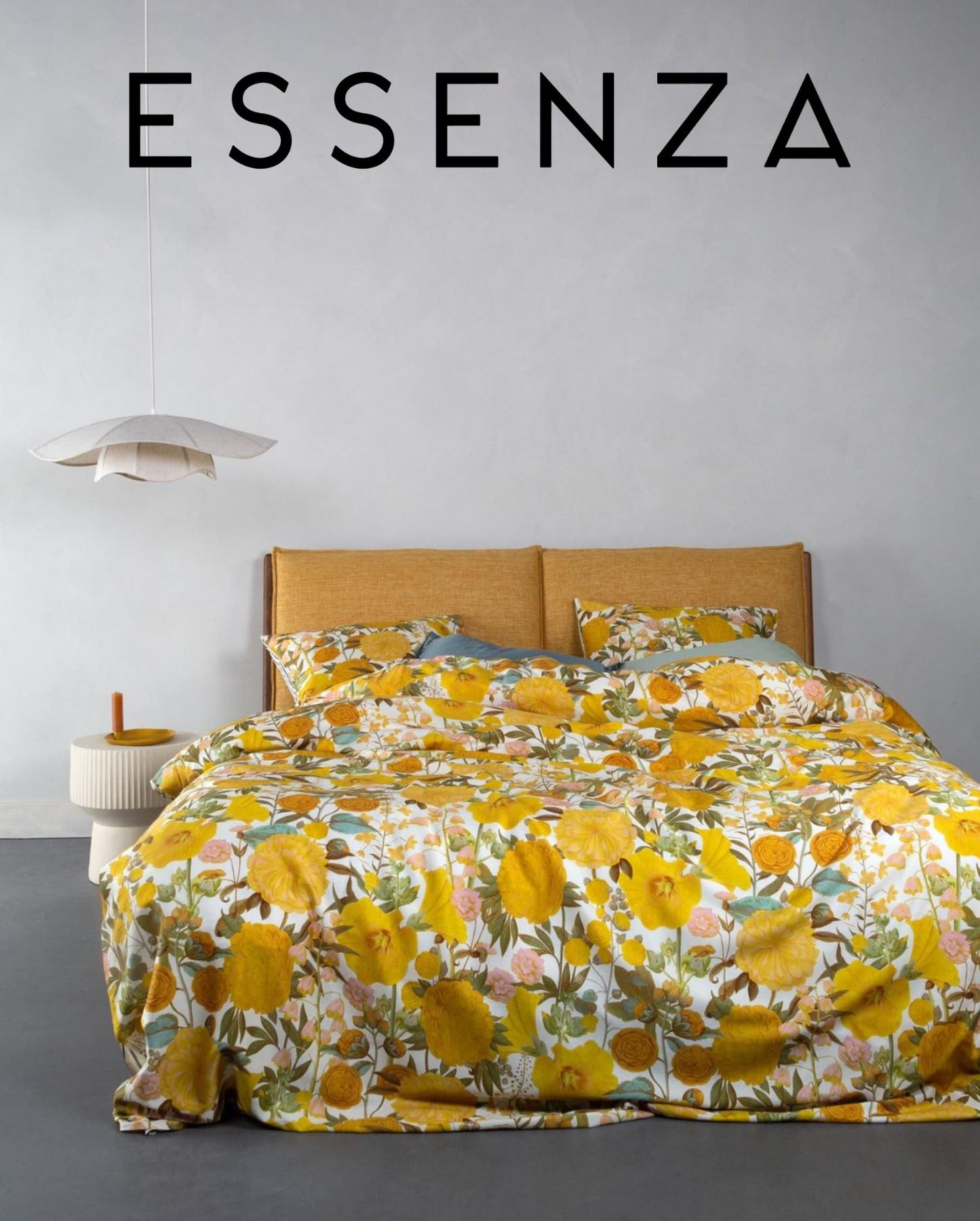 Satin Bettwäsche | ESSENZA | 100% Bio-Baumwolle | Florentien | Yellow