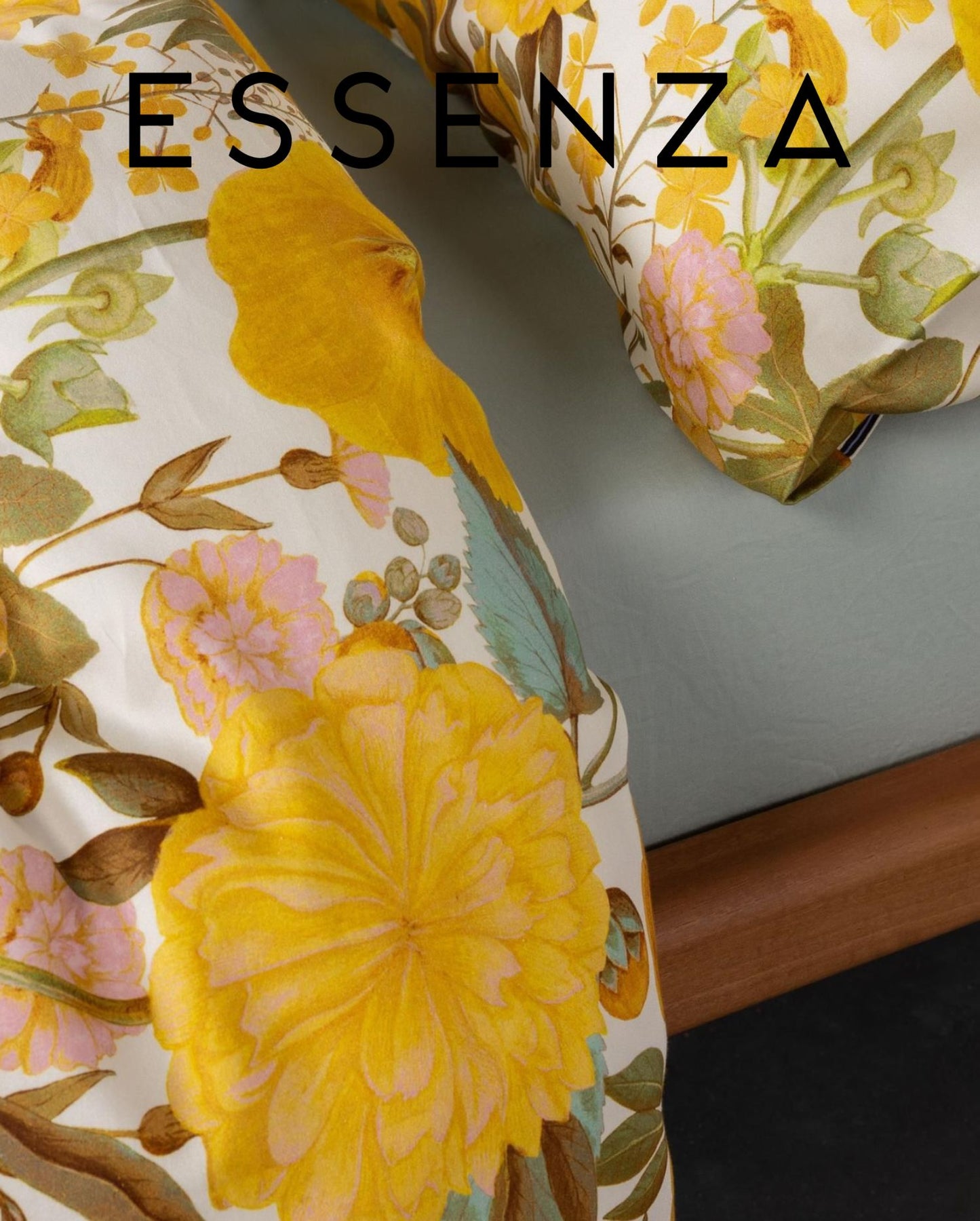 Satin Bettwäsche | ESSENZA | 100% Bio-Baumwolle | Florentien | Yellow