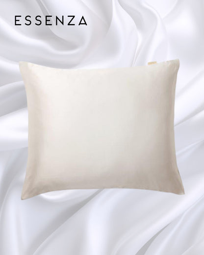 Seiden-Kissenbezug | ESSENZA | Alice | 80x80cm in Ivory oder Cloud Grey