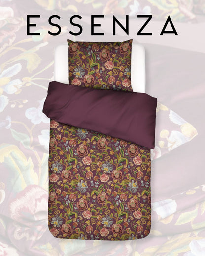 Lyocell Bettwäsche | ESSENZA | 50% Lyocell, 50% Baumwoll-Twill | Rosanella | Mauve Wine