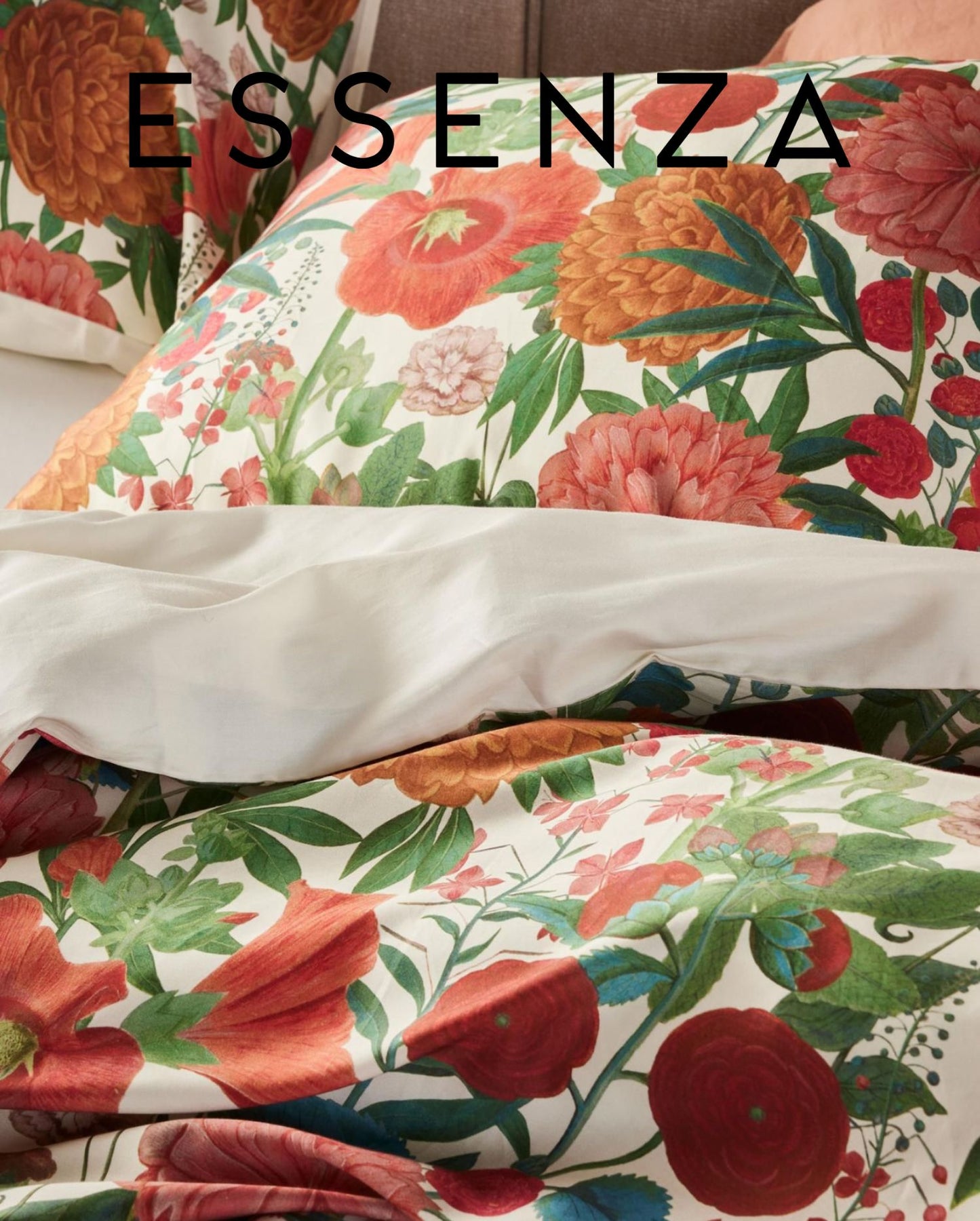 Satin Bettwäsche | ESSENZA | 100% Bio-Baumwolle | Florentien | Lobster Pink