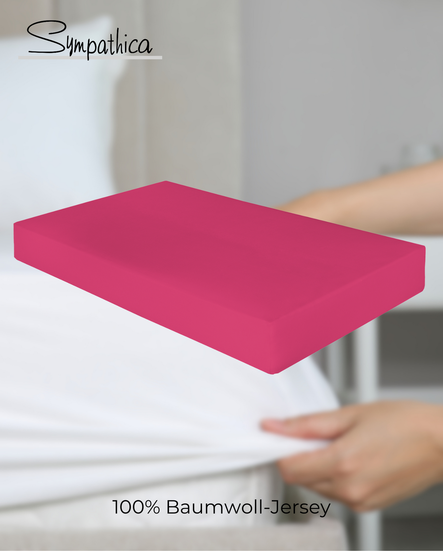 Spannbetttuch | Sympathica | Vision Pink 50