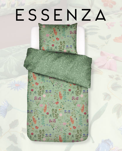 Satin Bettwäsche | ESSENZA | 100% Bio-Baumwolle | Marigold | Quiet Green