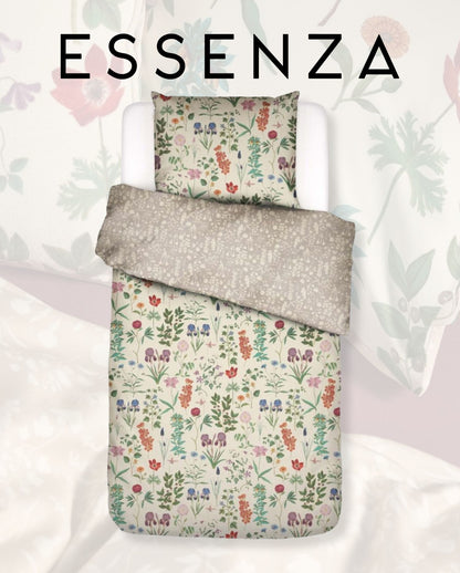 Satin bed linen ESSENZA Meryl Pure Olive 