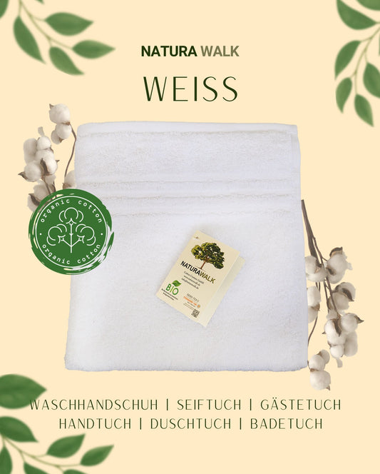 Handtuch | NATURAWALK | Milano Exclusiv Weiß | Bio-Baumwolle