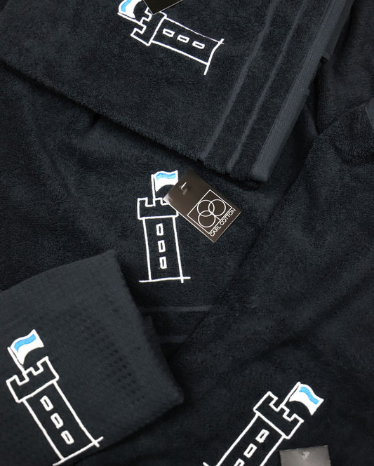 Handtuch | CARL COTTON | Mehlsack | Schwarz | verschiedene Größen