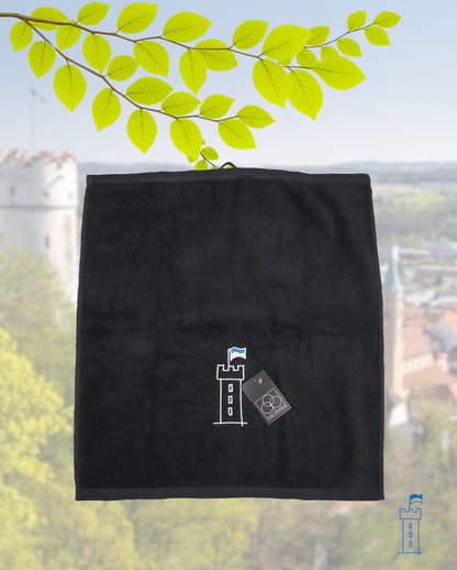 Handtuch | CARL COTTON | Mehlsack | Schwarz | verschiedene Größen