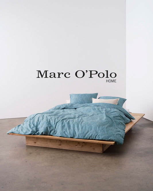 Bio-Baumwollsatin Bettwäsche | MARC O`POLO | Janne Stormy Blue