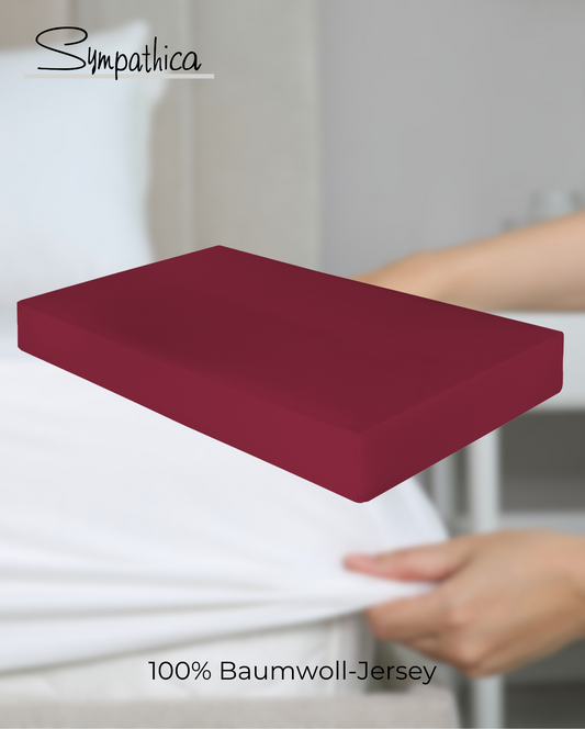 Spannbetttuch | Sympathica | Vision Bordeaux 27