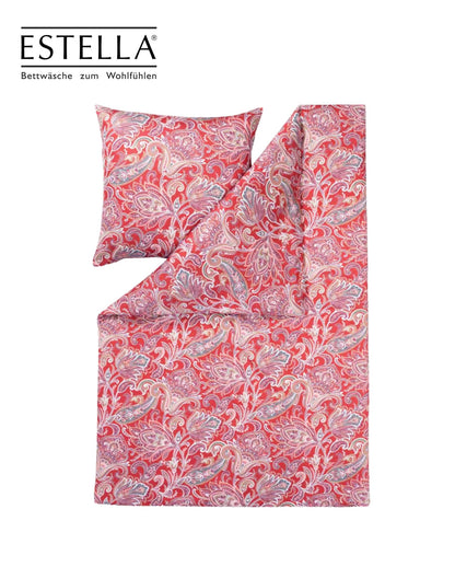 Mako-Interlock-Jersey Bettwäsche | ESTELLA | Milano 6373 | 460 Rot
