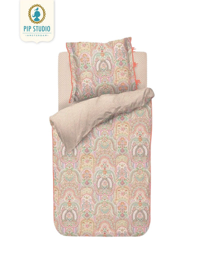 Percale bed linen PIP STUDIO Il Paradiso Light White