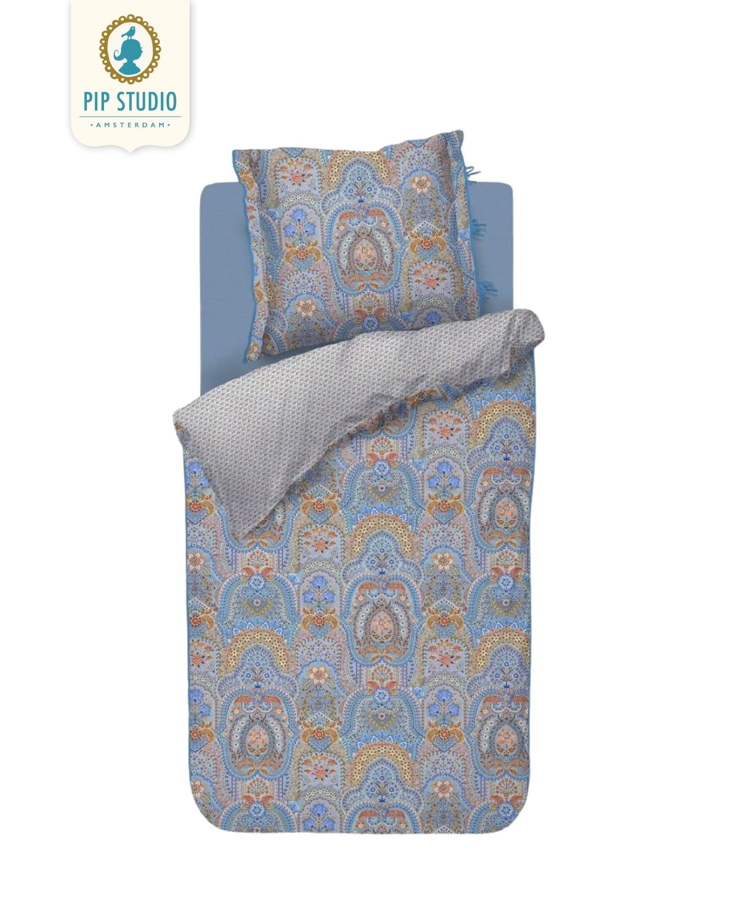 Percale bed linen PIP STUDIO Il Paradiso Light White