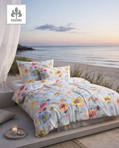 TENCEL™ Lyocell Bettwäsche | Irisette | Mohnblumen | Lotus 8538 Sky 20