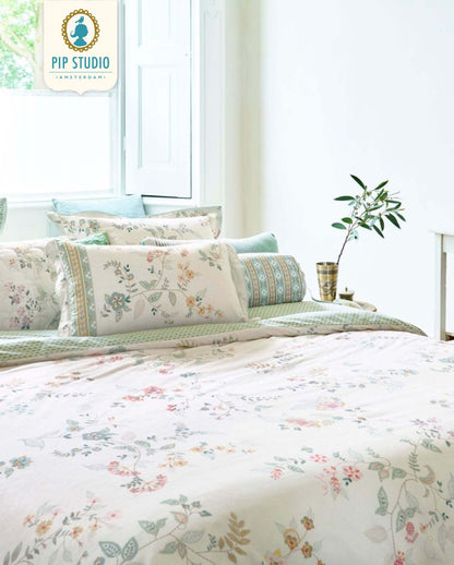 Percale bed linen PIP STUDIO Il Paradiso Light White