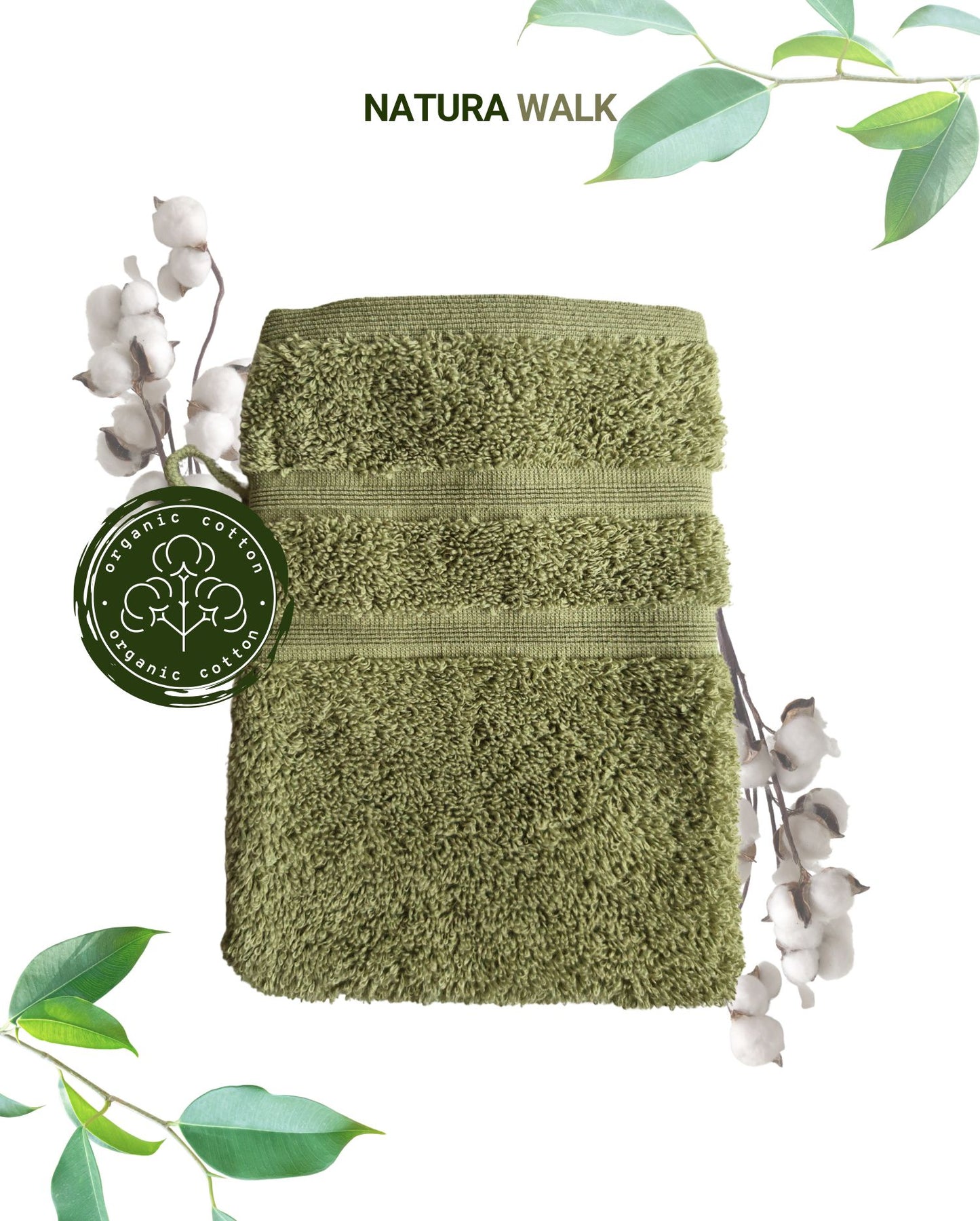 Handtuch NATURAWALK Milano Deluxe 600g/m², 100% Bio-Baumwolle - Reseda