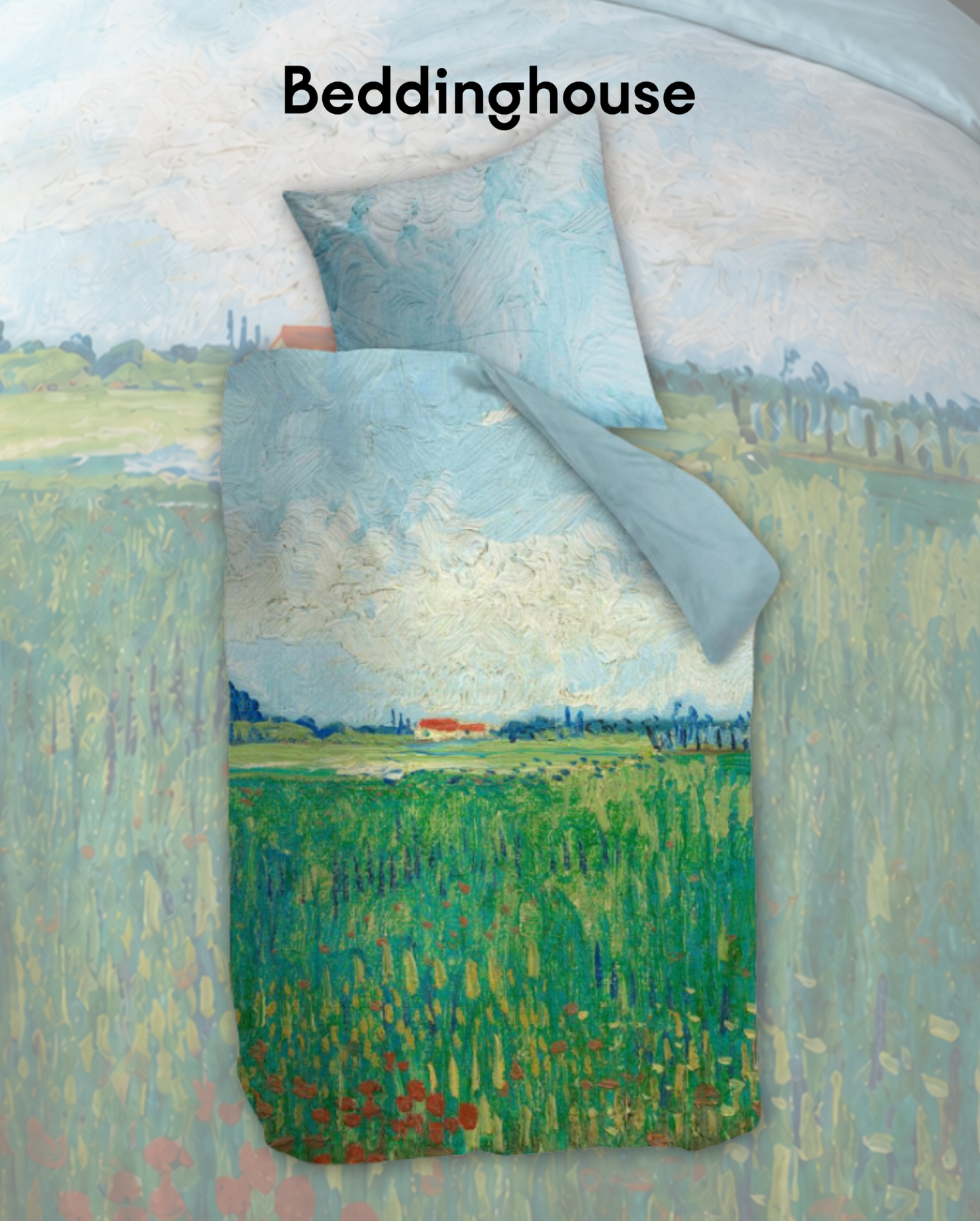 Mako-Satin Bettwäsche | beddinghouse | Field with Poppies | van Gogh Collection
