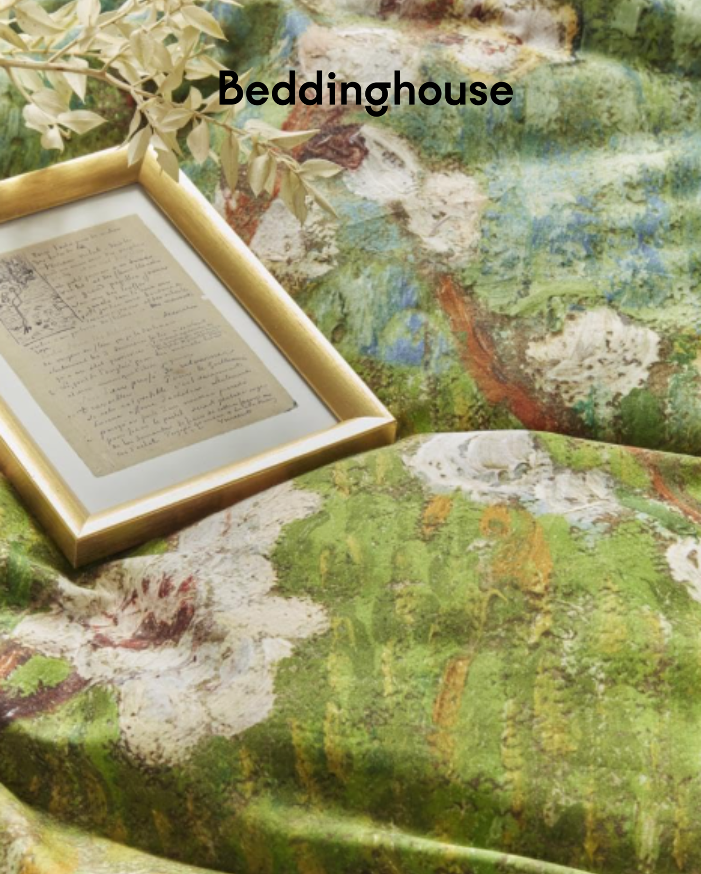 Mako-Satin Bettwäsche | beddinghouse | Peach Tree in Blossom | van Gogh Collection