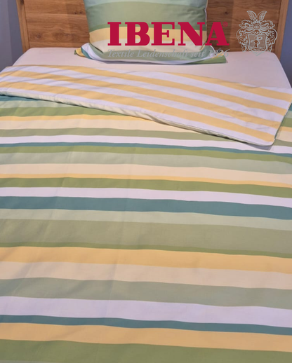 Mako-Satin Bettwäsche | IBENA | Zeitgeist | Vermezzo |Streifen 5290 / 770