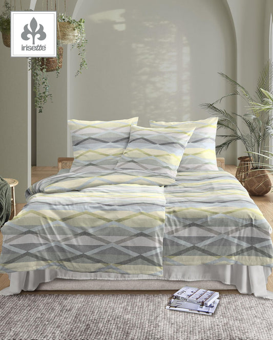 Mako-Satin Bettwäsche | Irisette | Navea | Wave | 8610 Salbei 30