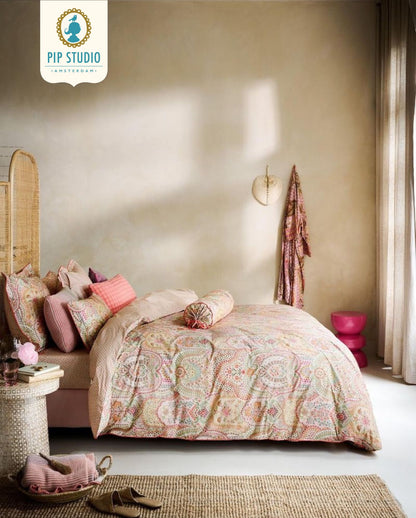 Percale bed linen PIP STUDIO Il Paradiso Light White