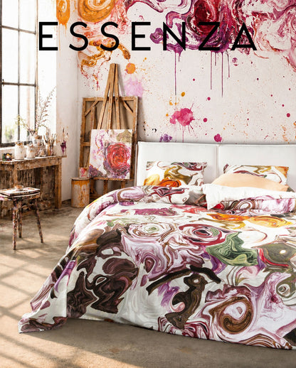 Satin bed linen ESSENZA Meryl Pure Olive 
