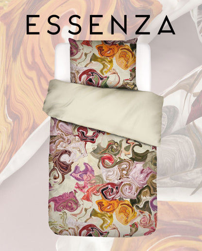 Satin bed linen ESSENZA Meryl Pure Olive 
