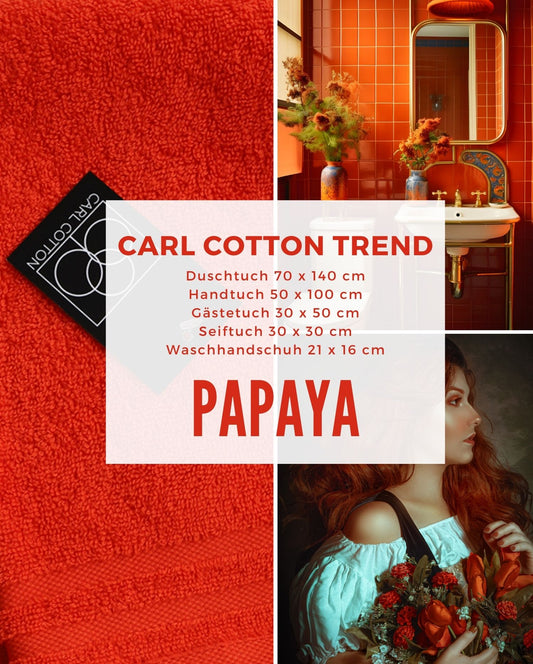 Handtuch CARL COTTON "Trend" Papaya