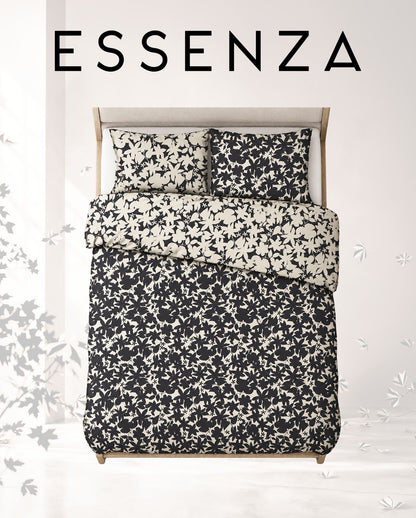 Percale bed linen ESSENZA Fela Sloe Blue 