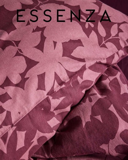 Percale bed linen ESSENZA Fela Sloe Blue 