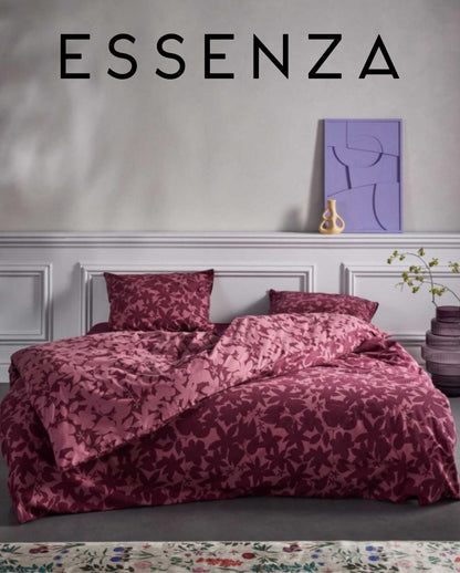 Percale bed linen ESSENZA Fela Sloe Blue 