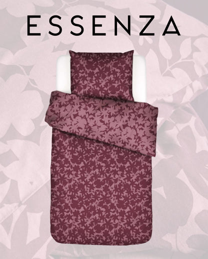 Percale bed linen ESSENZA Fela Sloe Blue 