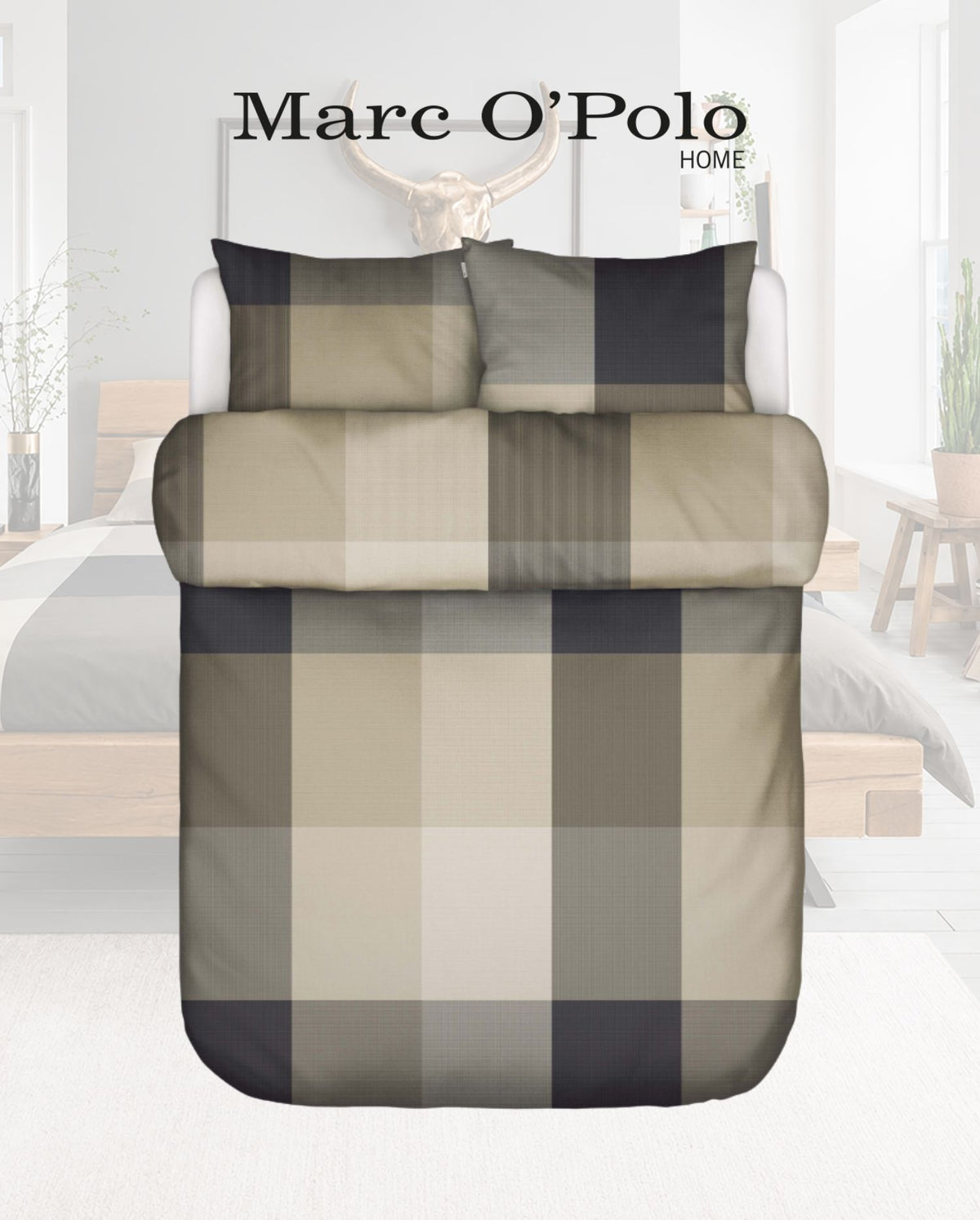 Satin bed linen ESSENZA Meryl Pure Olive 