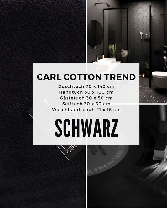 Handtuch CARL COTTON "Trend" Schwarz
