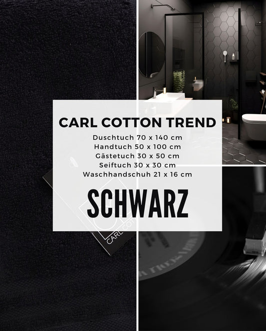Handtuch | CARL COTTON | Trend Schwarz