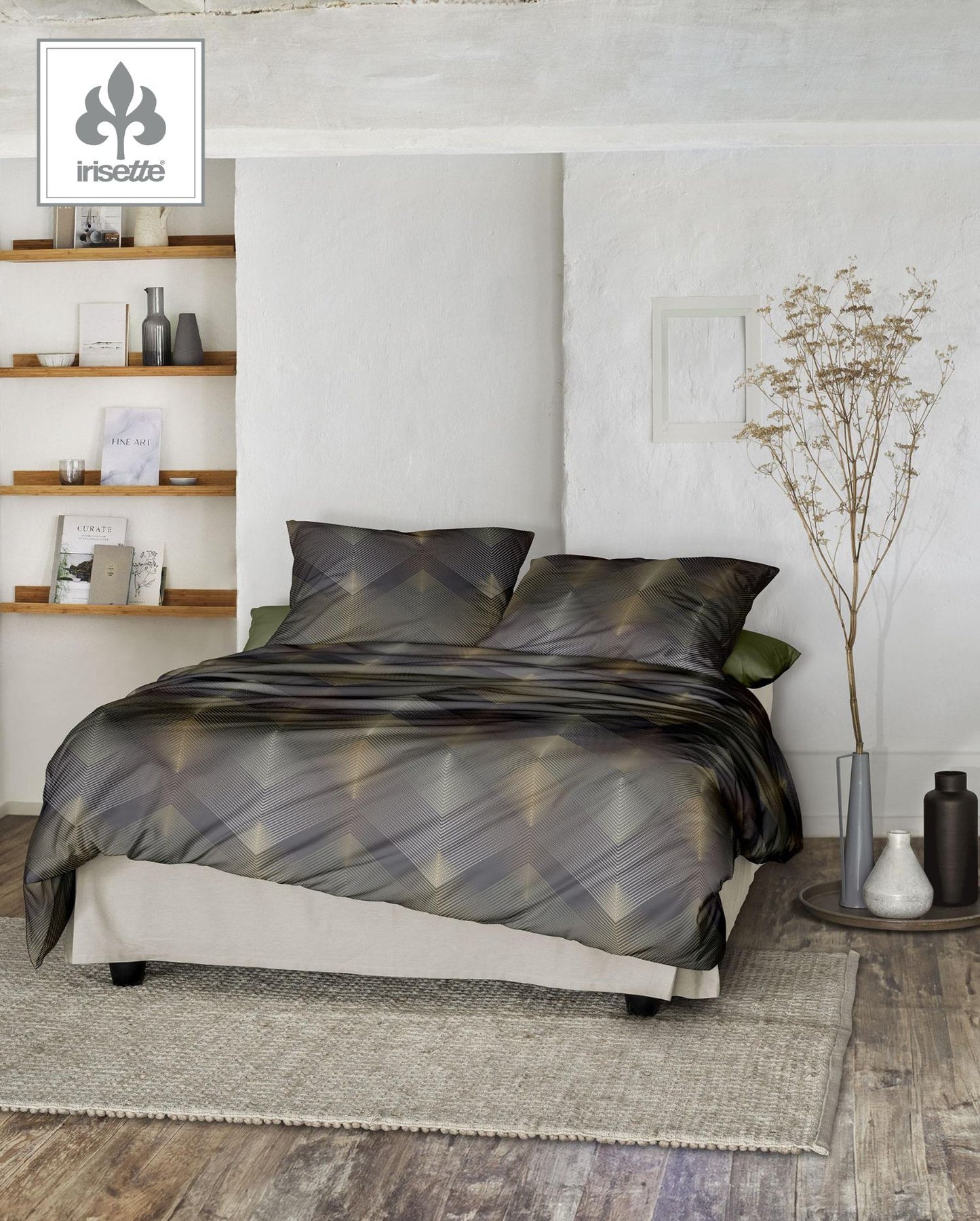 Mako-Satin Bettwäsche | Irisette | Merano | Wave | 8539 Grau 11
