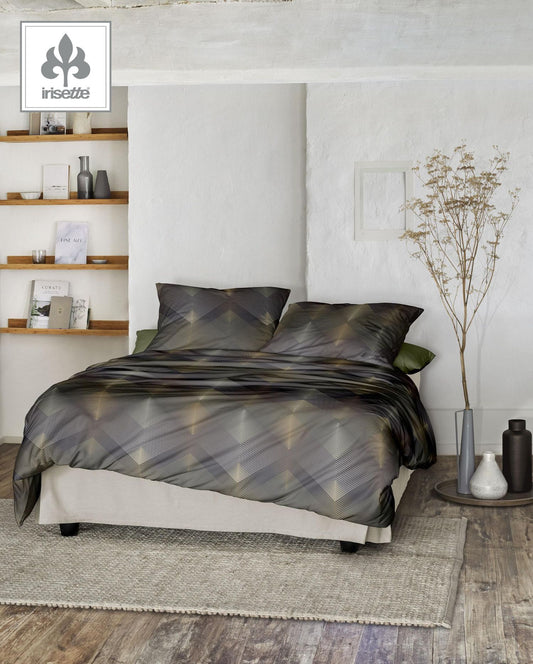 Mako-Satin Bettwäsche | Irisette | Merano | Wave | 8539 Grau 11