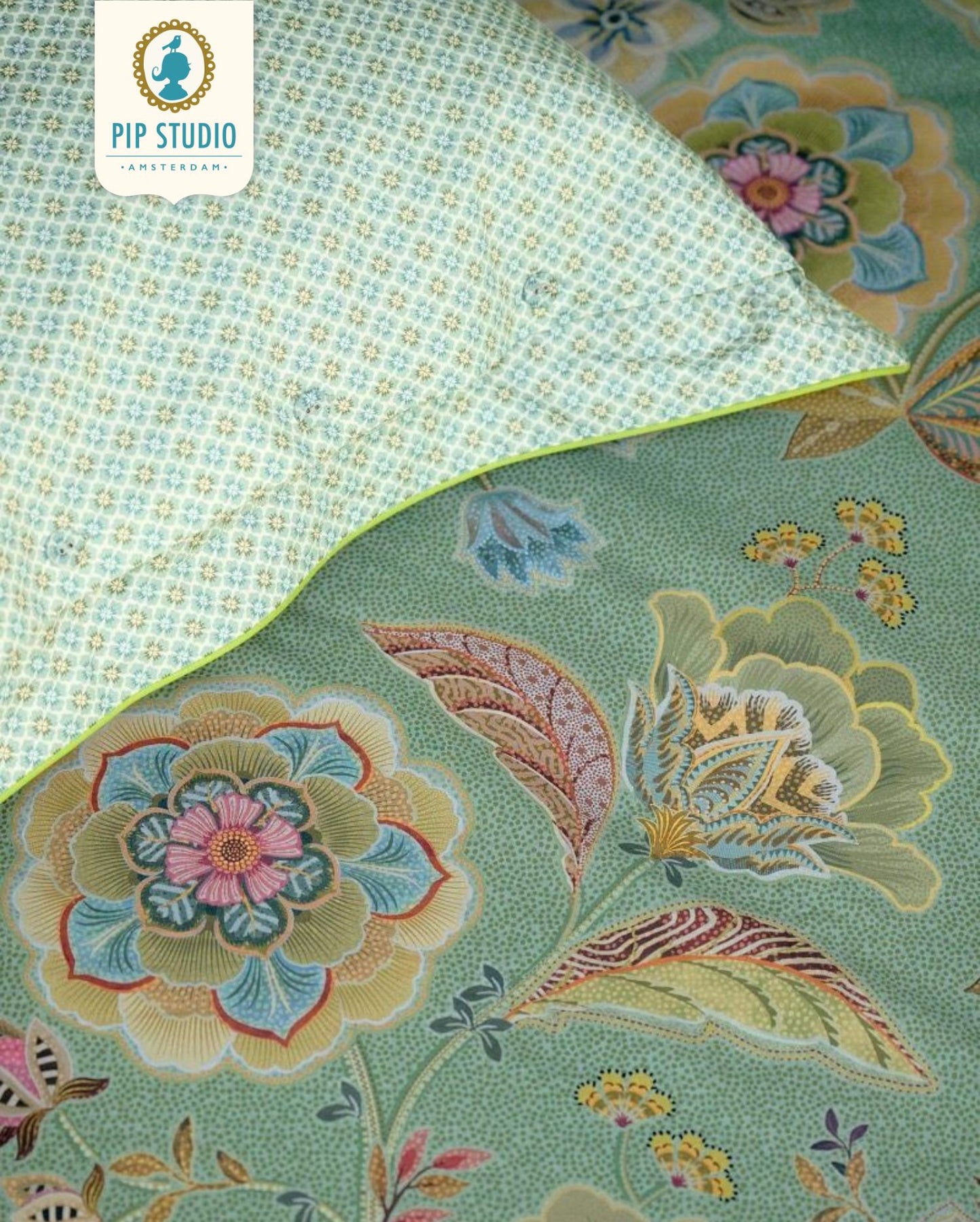 Percale bed linen PIP STUDIO Il Paradiso Light White