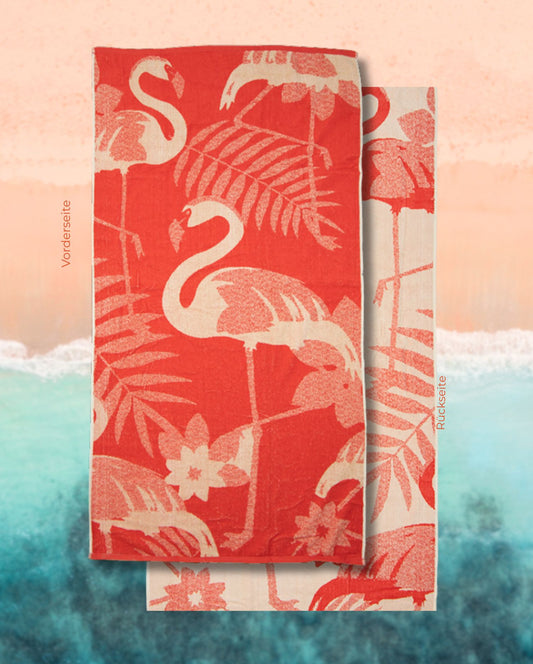 Beach towel Flamingo, 90x165, 100% cotton