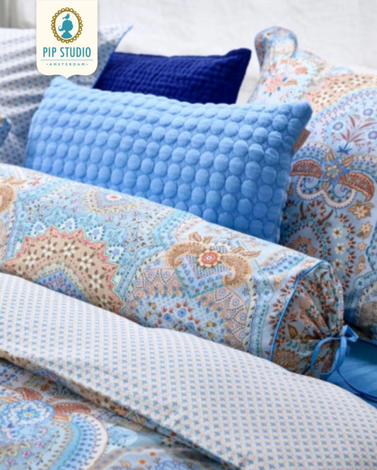 Nackenrolle | PIP STUDIO | Jabali Flower | Blau | 22x70cm