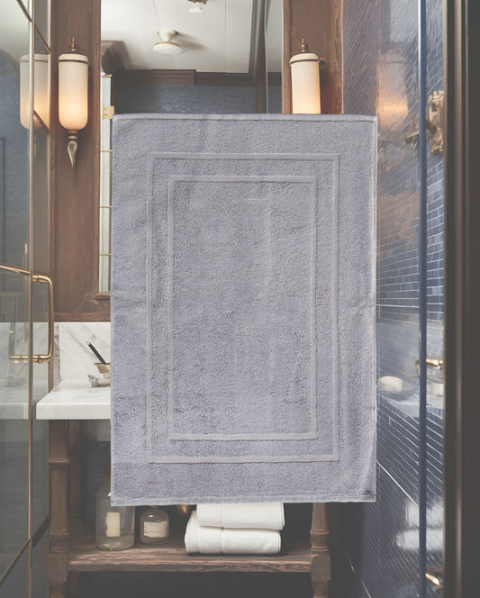 Badematte | CARL COTTON | Trend Silber | 50x70cm