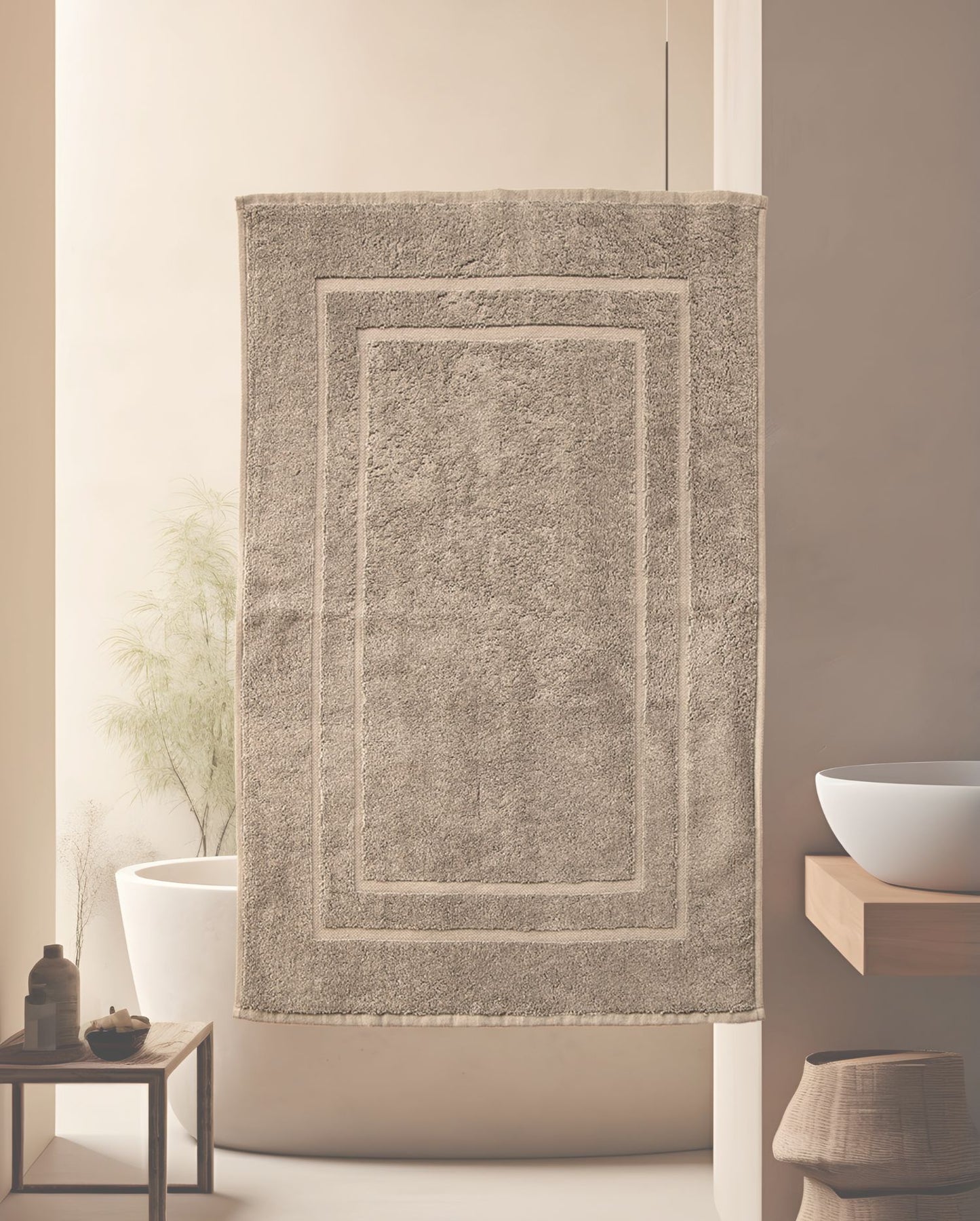 Badematte | CARL COTTON | Trend Taupe | 50x70cm