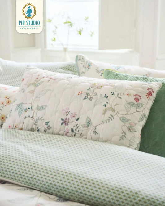 Dekokissen | PIP STUDIO | Kili Flower | Weiß | 45 x 70 cm