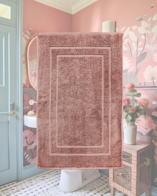 Badematte | CARL COTTON | Trend Rosenholz | 50x70cm