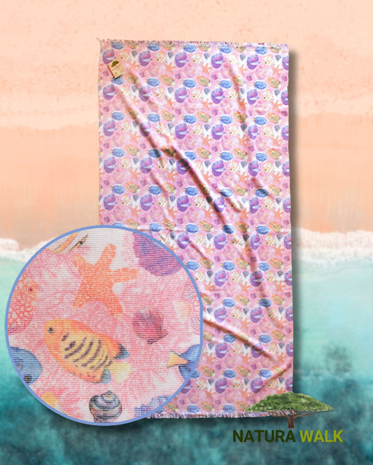 Strandtuch | NATURAWALK | Fische Latina | 96x180cm | Bio-Baumwolle
