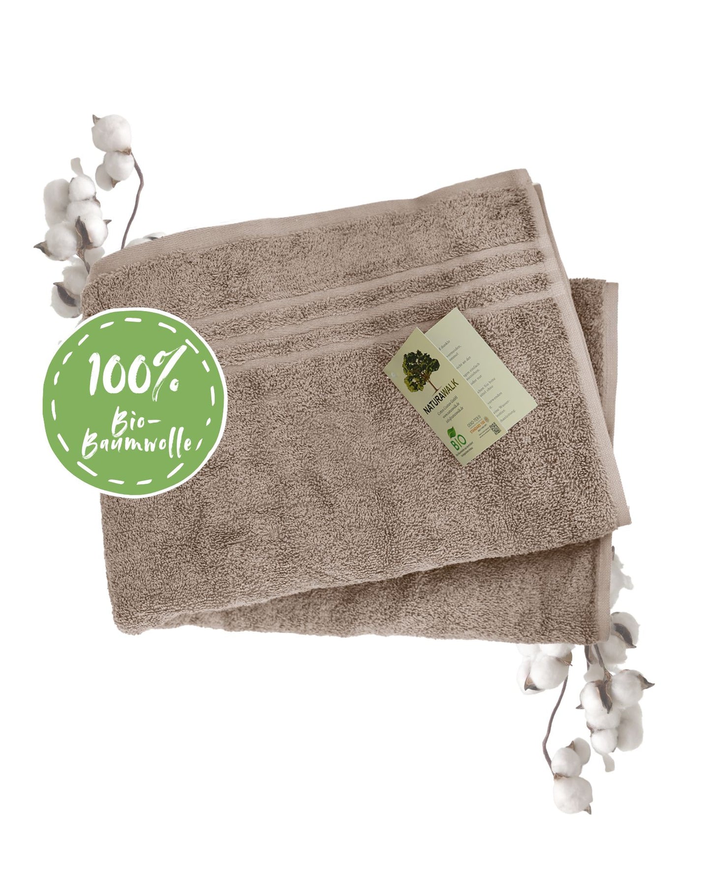 Handtuch | NATURAWALK | Milano Exclusiv | Tan | Bio-Baumwolle