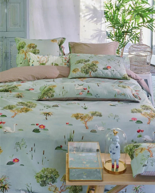 Perkal Bettwäsche | PIP STUDIO | Little Swan | Grey