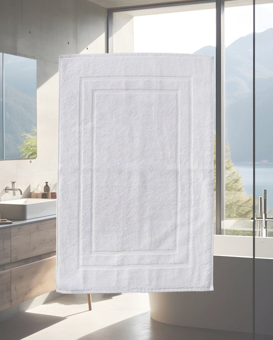 Badematte | CARL COTTON | Trend Weiß | 50x70cm