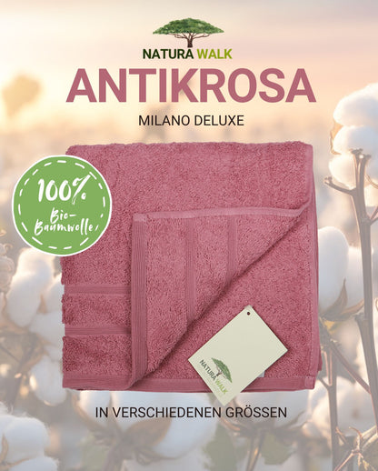 Handtuch | NATURAWALK | Milano Deluxe | Antikrosa | Bio-Baumwolle