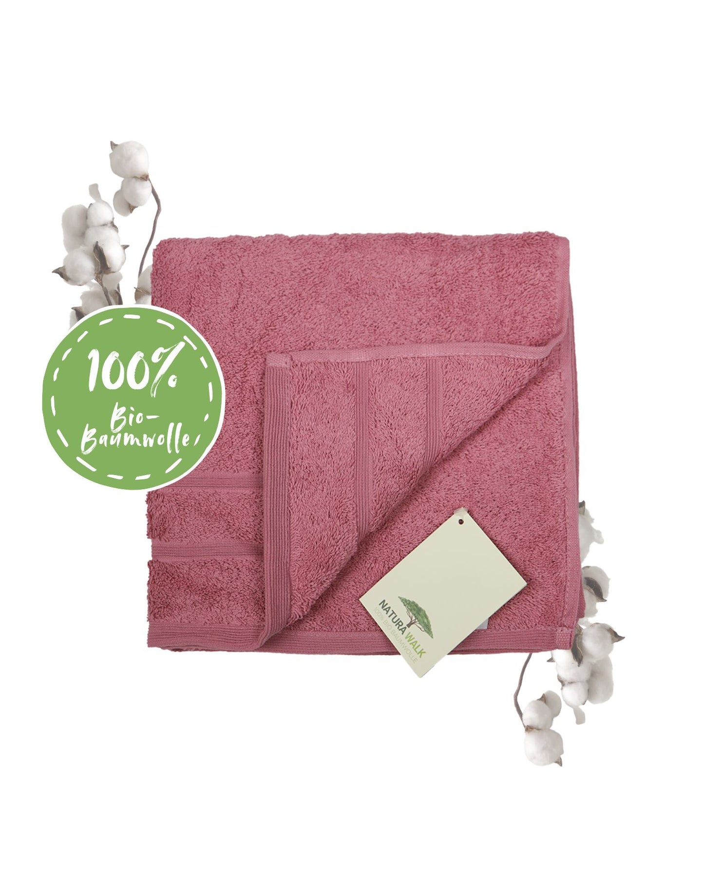 Handtuch | NATURAWALK | Milano Deluxe | Antikrosa | Bio-Baumwolle